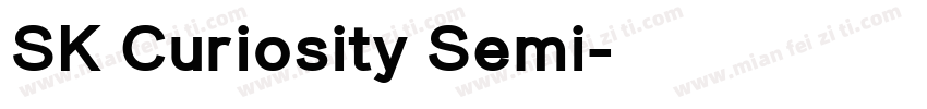 SK Curiosity Semi字体转换
